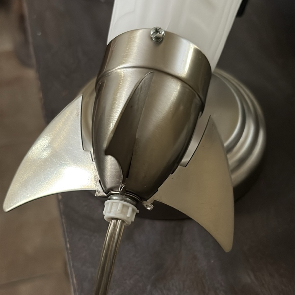 Vintage Rocket Lamp with White Shade - Picture 6 of 15